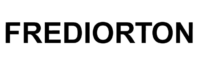 Frediorton luxury hybrid streetwear logo: a white modern wordmark 'Frediorton' text on a transparent background.